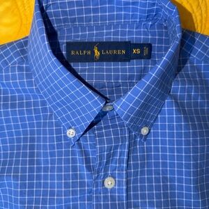 Ralph Lauren Men's Blue Plaid Shirt